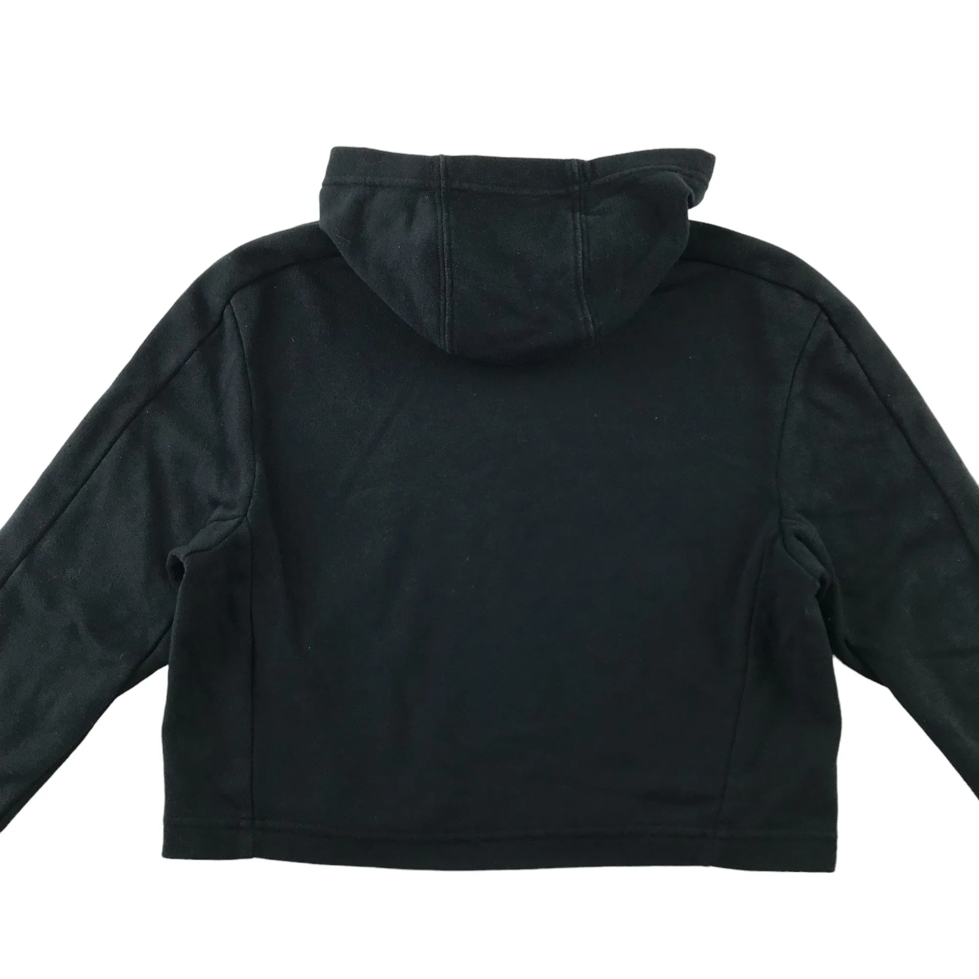 Adidas hoodie 9-10 years black cropped pink logo pullover