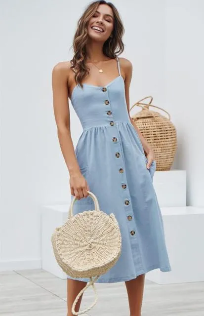 Amy Fashion - Casual Print Beach Dress