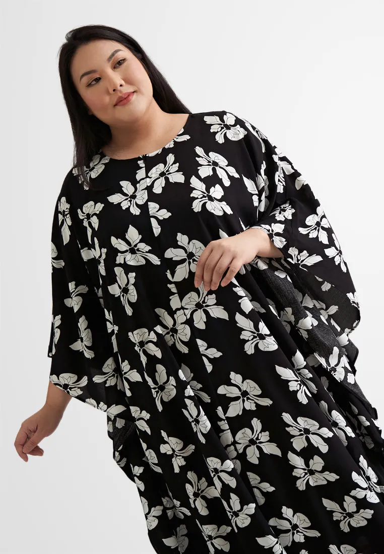 Bathia Cotton Rayon Lounge Caftan Dress