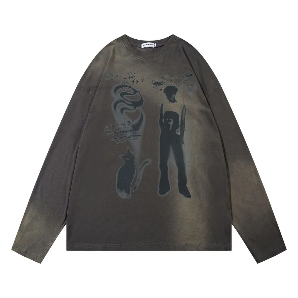 Batik Spray Paint Sweatshirt