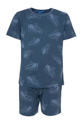 Boys Leaves Print Pajamas(18)