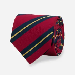 Clybourn Repp Stripe Scarlet Tie