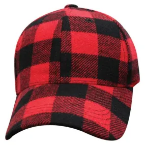 Daniel Smart Buffalo Plaid Hat, Red/Black