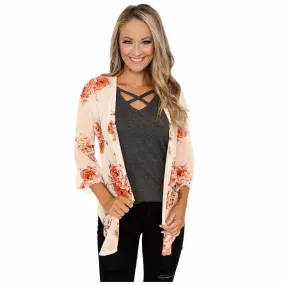 DressBetty - Spring Summer Holiday Half Sleeve Loose Female Kimono Blouse