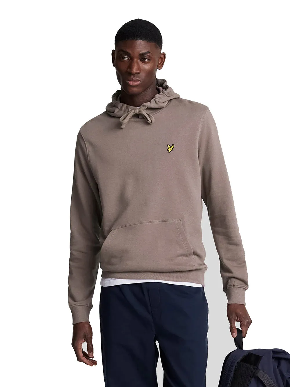 Felpa Lyle&Scott Basic con cappuccio Eritage Taupe ML1139V-X302