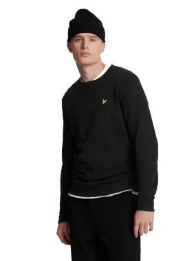 Felpa Lyle&Scott girocollo Basic Crew Neck Jet Black ML1131V-Z865