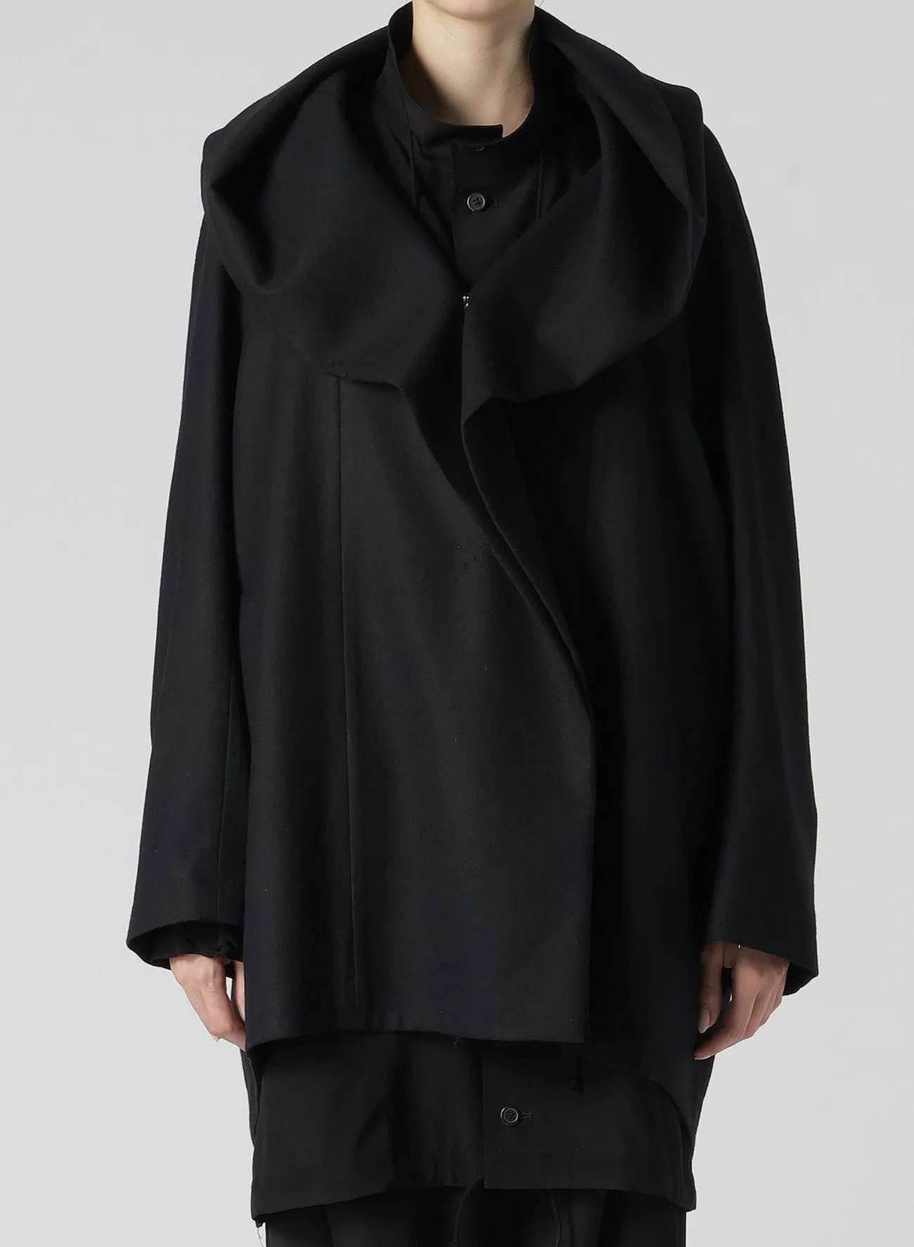 SAXONY R-HOODED CAPE COAT