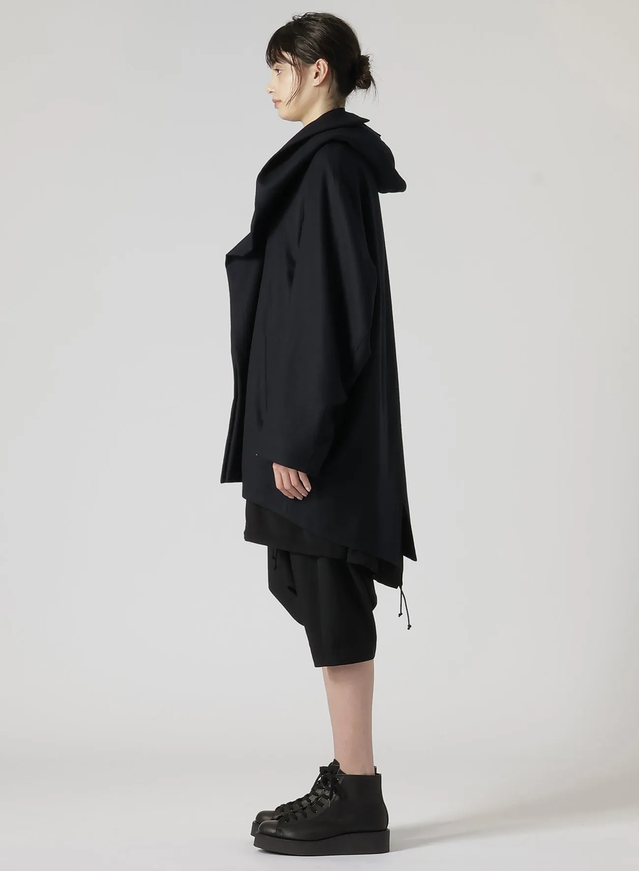 SAXONY R-HOODED CAPE COAT